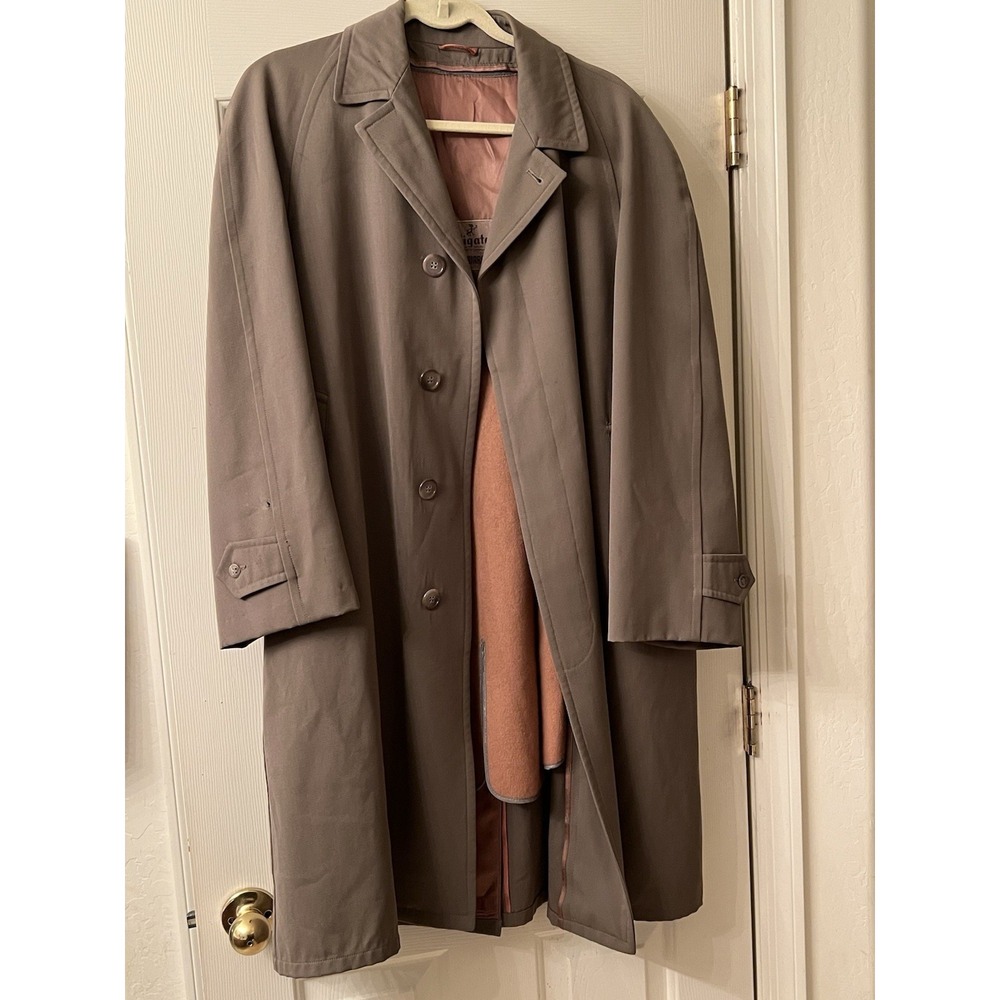 Vintage Alligator Gold Label with removable Alligator Wool Warmer Coat-XL